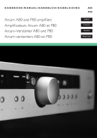 Arcam P80 - Owners Manual 